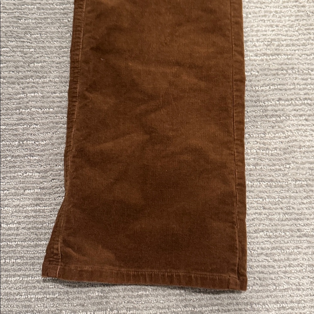 Jjill Women’s 12 Tall Brown Corduroy High Rise Straight Leg Soft Cotton Blend - Picture 4 of 15